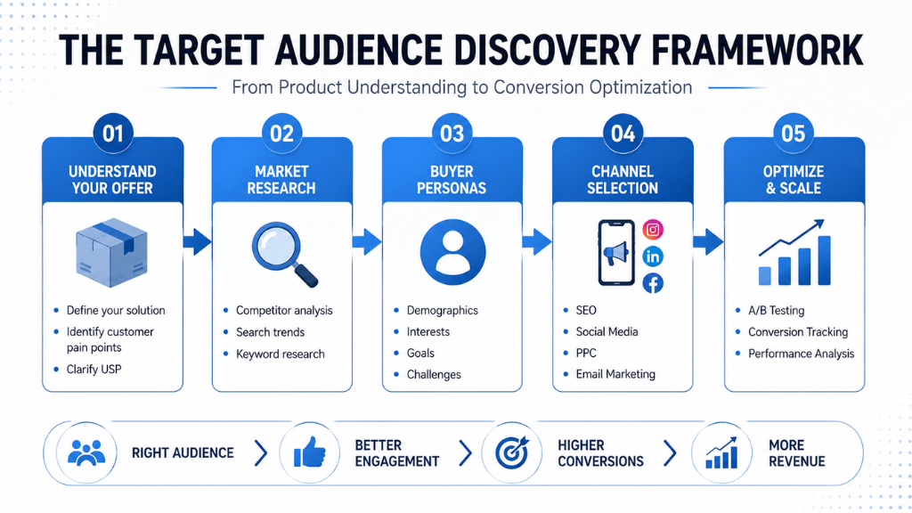 Five-step framework for identifying and targeting the ideal customer audience
